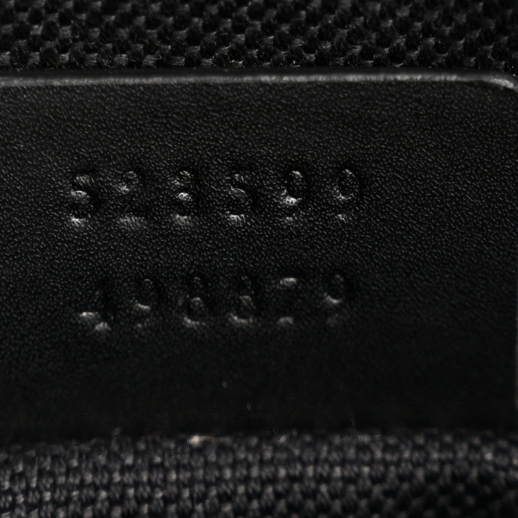 Gucci GG Supreme Monogram Web Small Flat Messenger Bag Black Grey