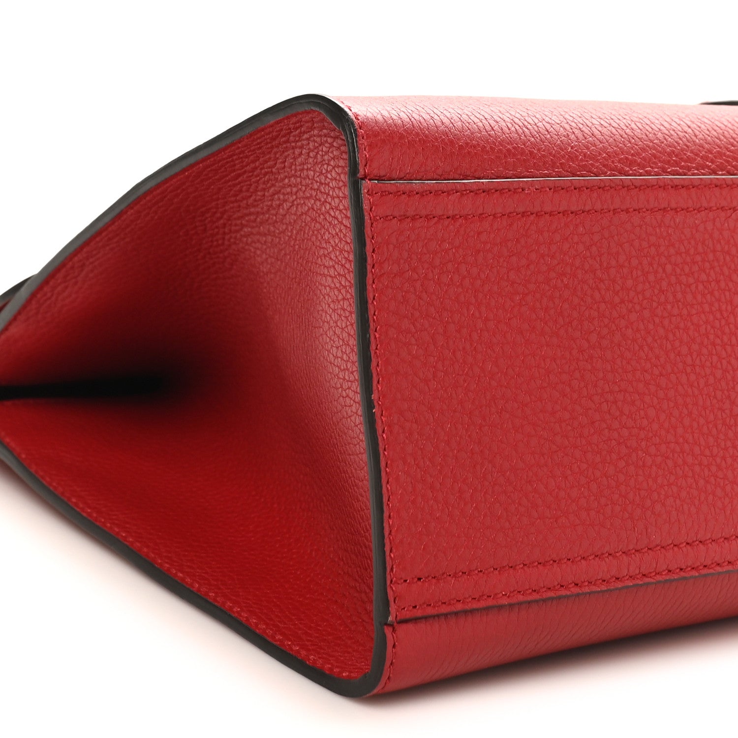 Gucci Calfskin Small GG Marmont Top Handle Bag Vulcanic Red