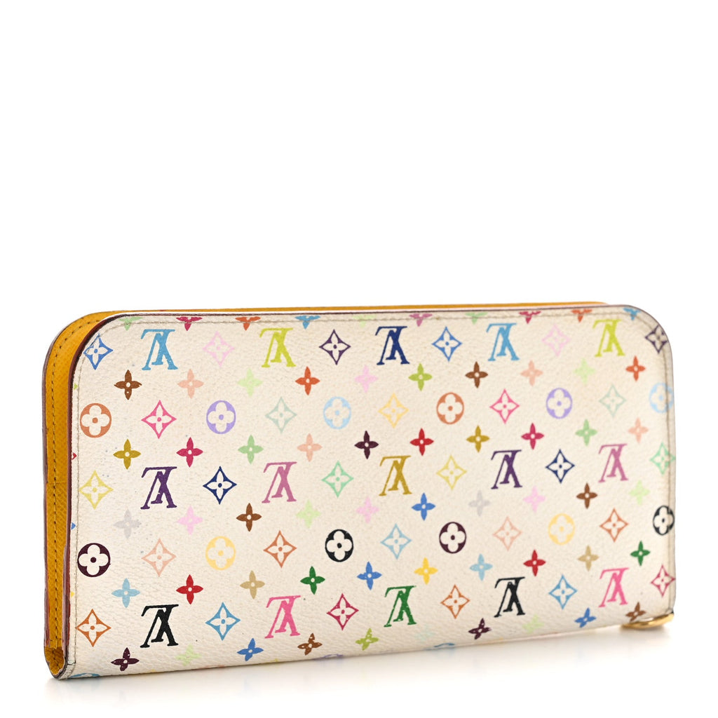 Louis Vuitton Monogram Multicolor Insolite Wallet White Citron