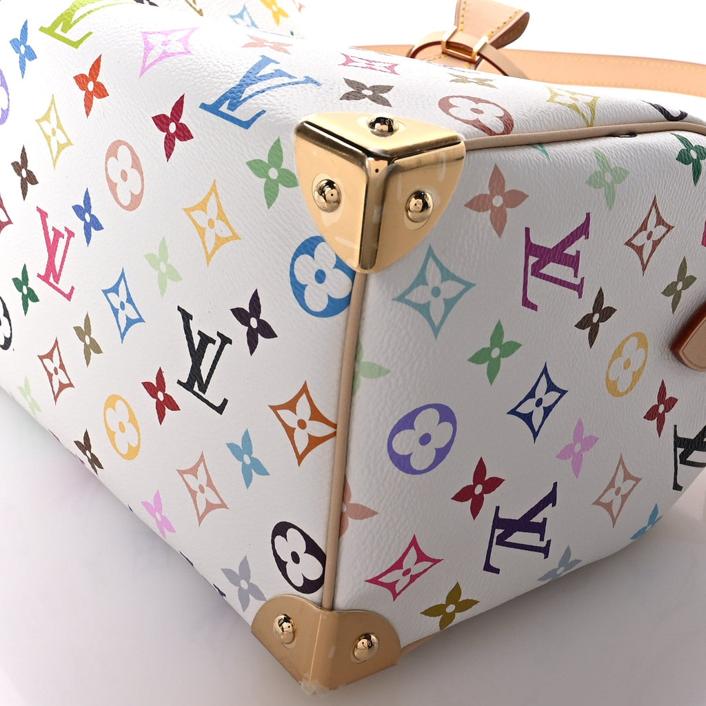 Louis Vuitton LV X TM Monogram Multicolor Speedy Bandouliere 25 White