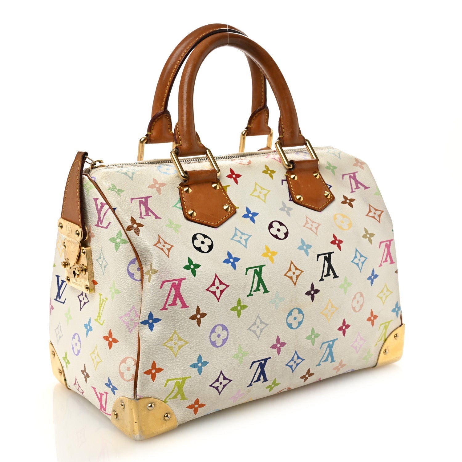 Louis Vuitton Monogram Multicolor Speedy 30 White