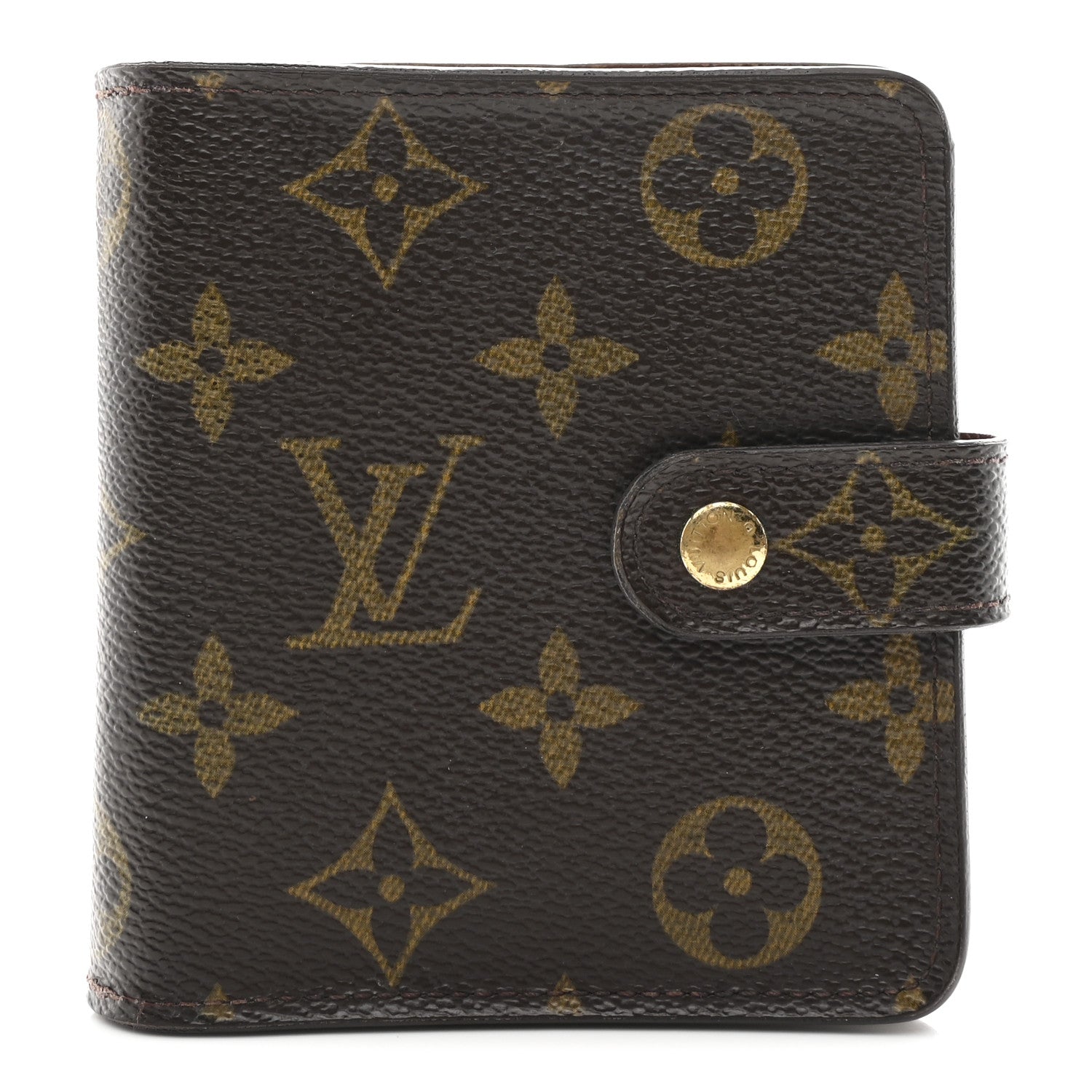 Louis Vuitton Monogram Compact Zippe Zipped Wallet