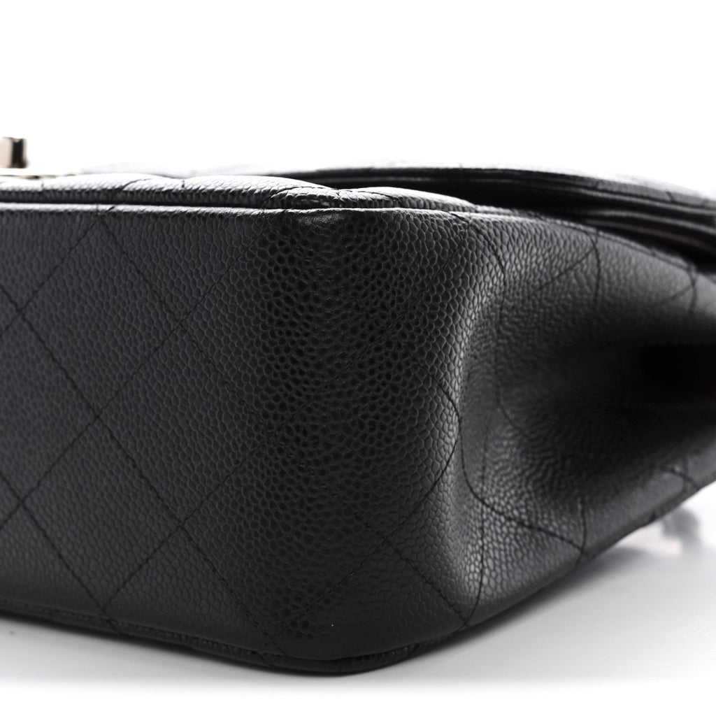 Chanel Caviar Quilted Jumbo Double Flap Black