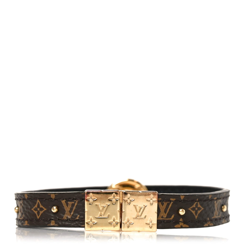 Louis Vuitton Monogram LV Circle Reversible Bracelet  Black