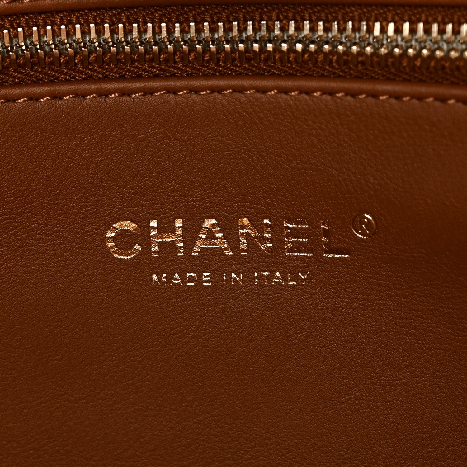 Chanel Lambskin Shearling Medium Deauville Tote Brown