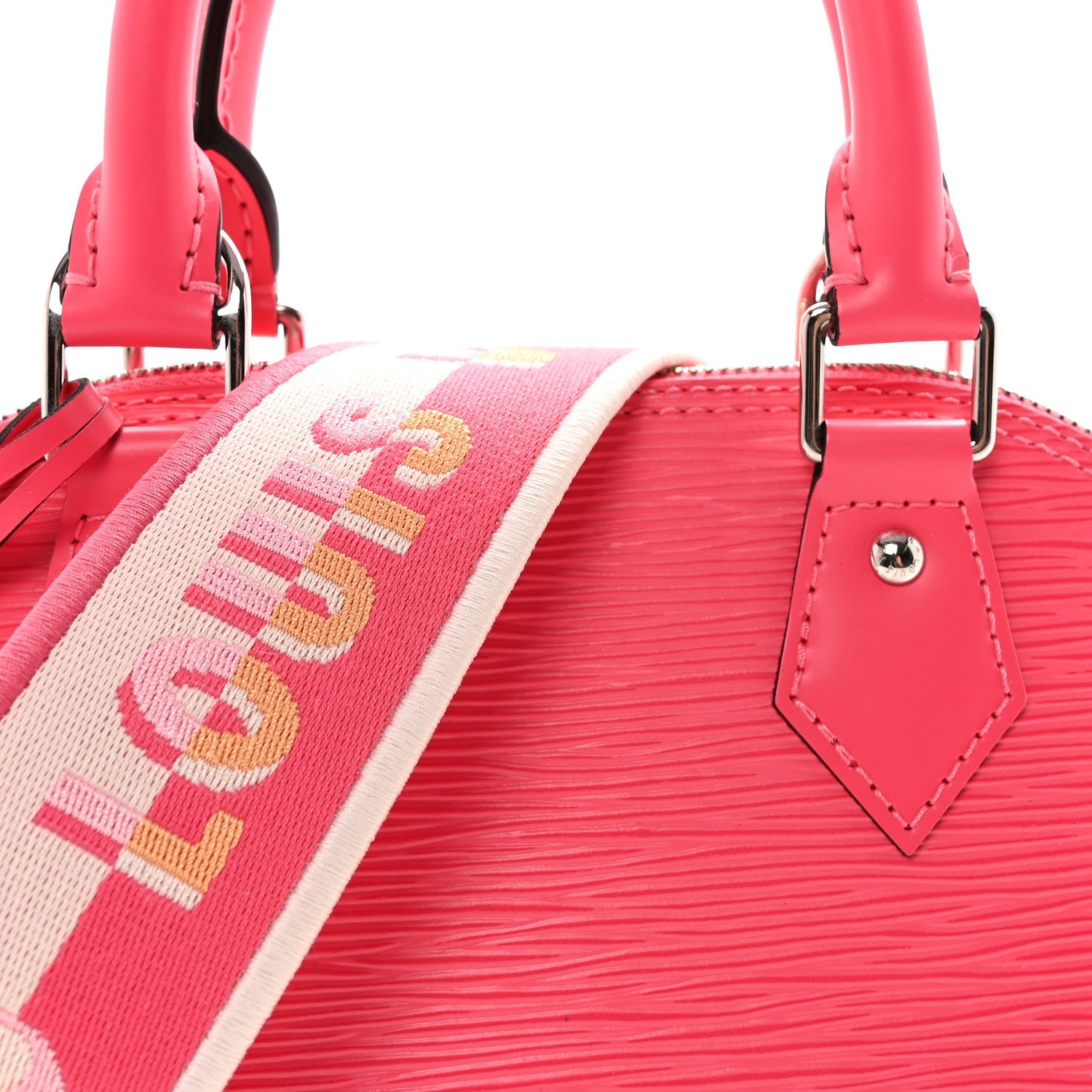 Louis Vuitton Epi Jacquard Alma BB Dragon Fruit
