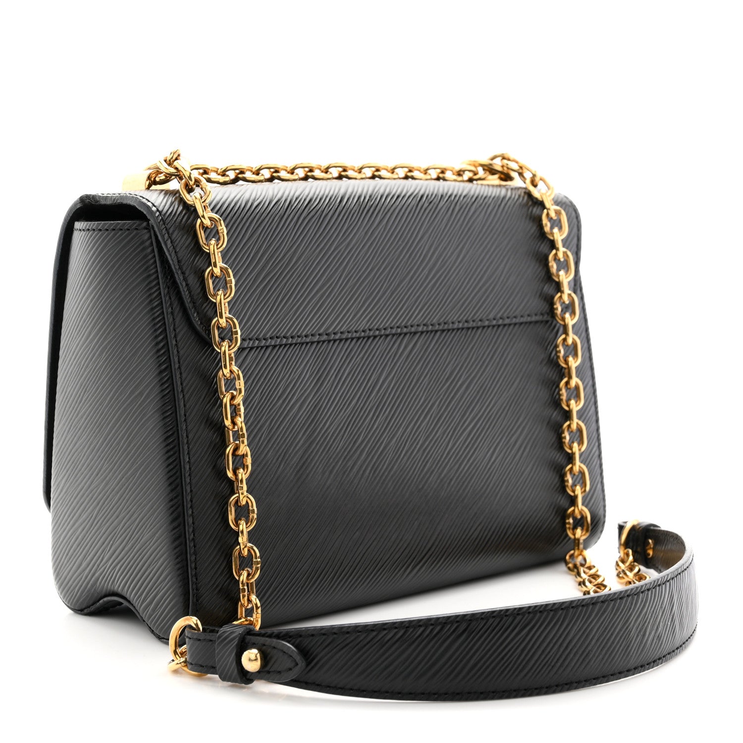 Louis Vuitton Epi Flowers Twist Shoulder Bag MM Black