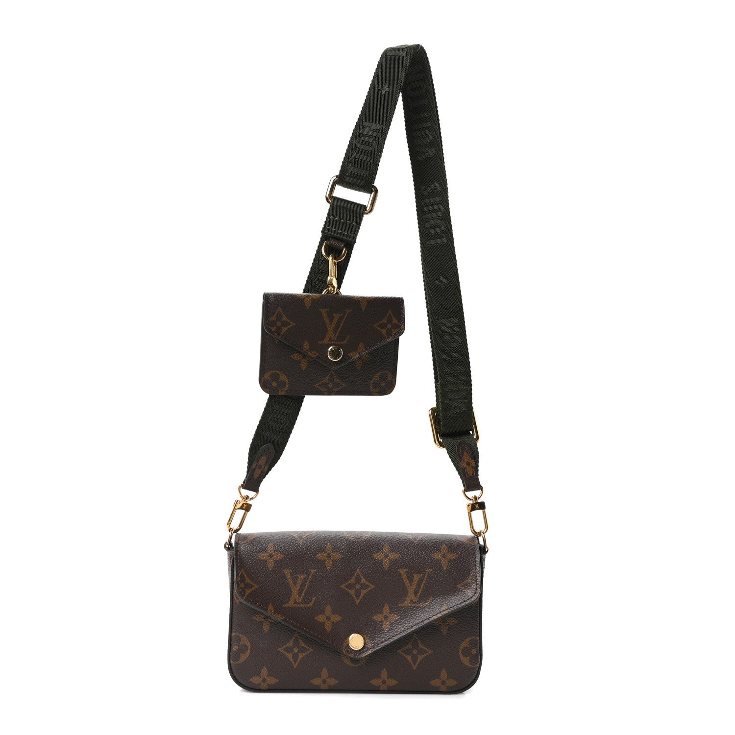 Louis Vuitton Monogram Felicie Strap & Go Kaki