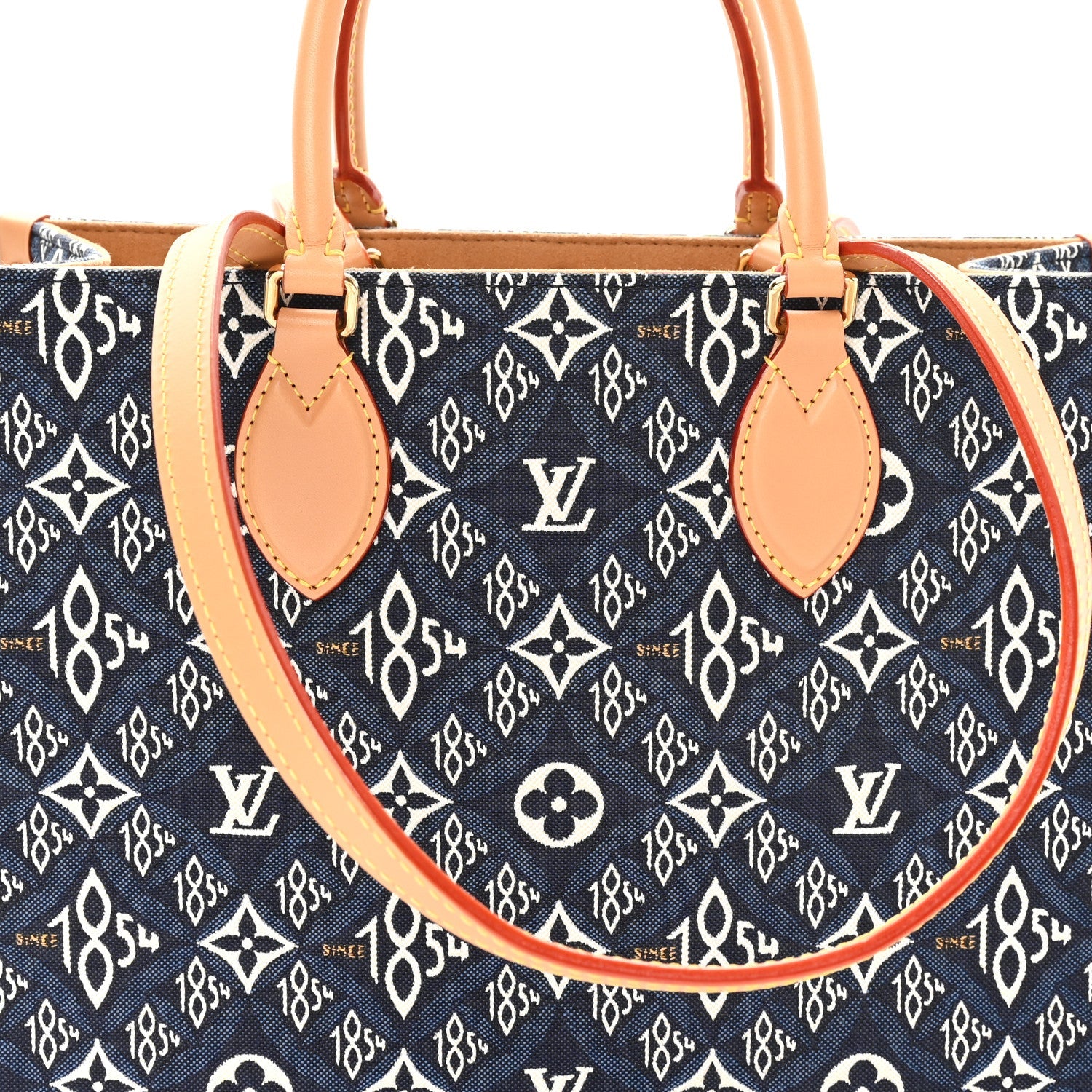 Louis Vuitton Jacquard Since 1854 Onthego MM Blue