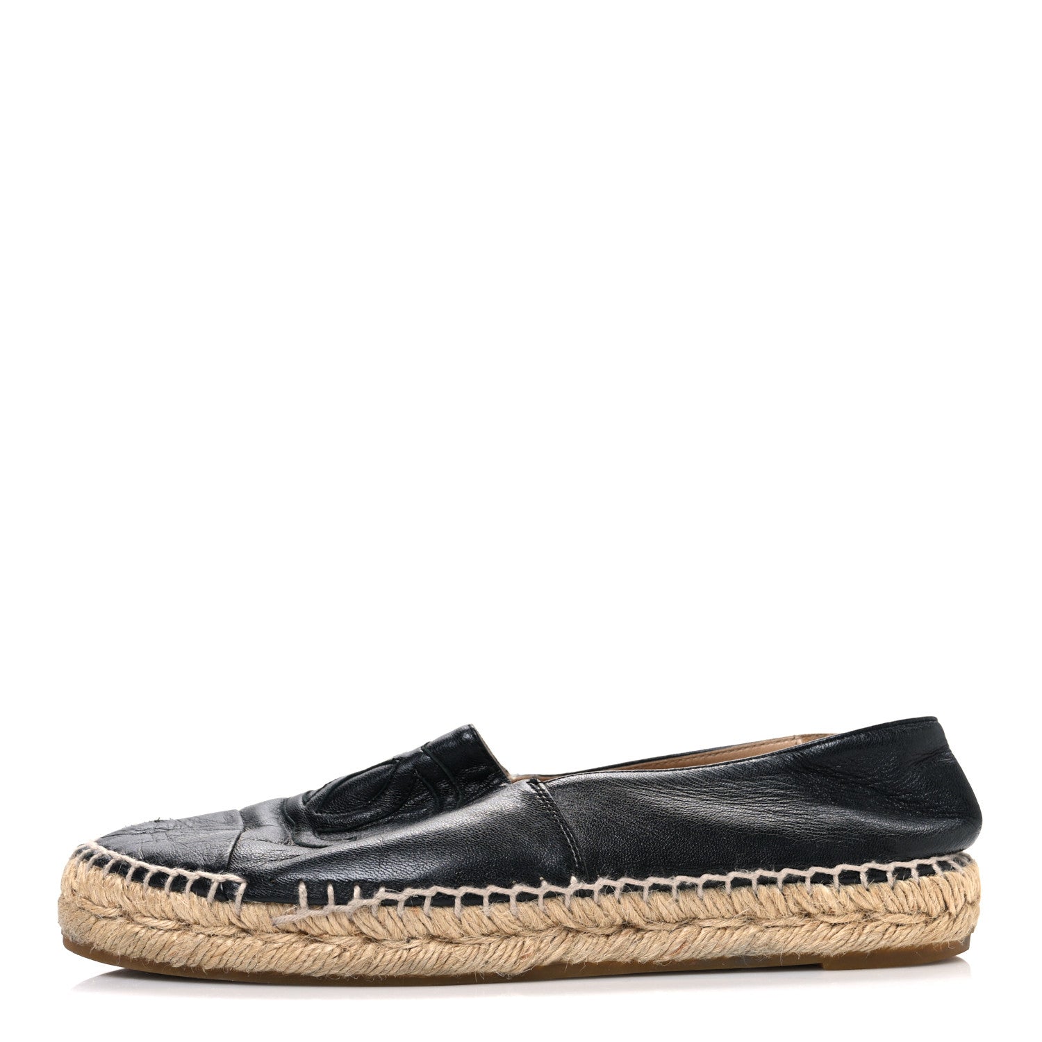 Lambskin CC Espadrilles 36 Black