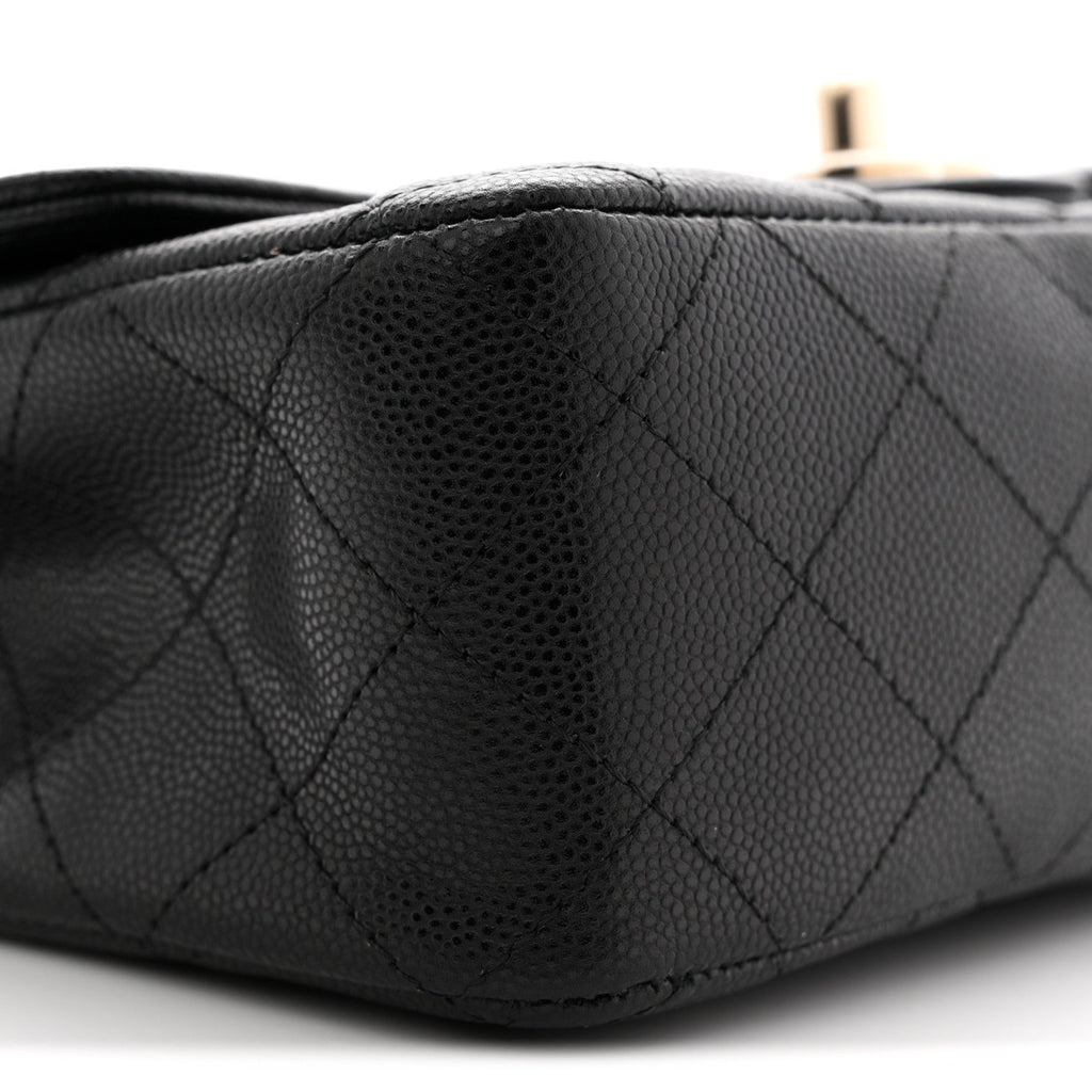 Chanel Caviar Quilted Mini Rectangular Flap Black