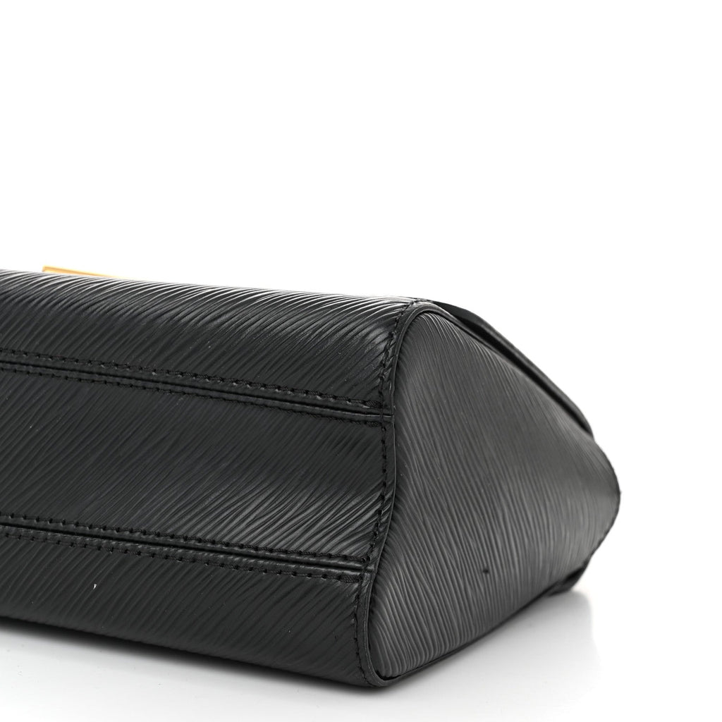 Louis Vuitton Epi Twist Top Handle Shoulder Bag MM Black
