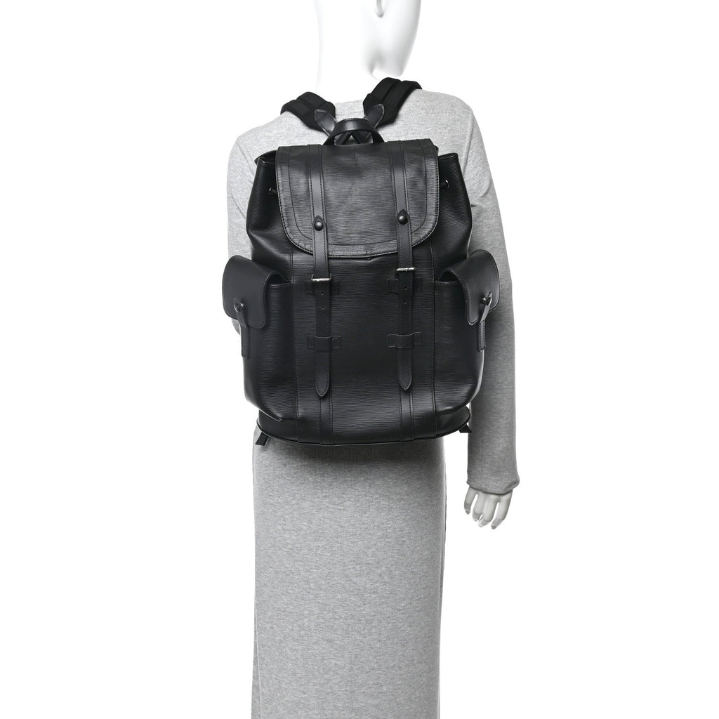 Louis Vuitton Epi Christopher Backpack PM Black