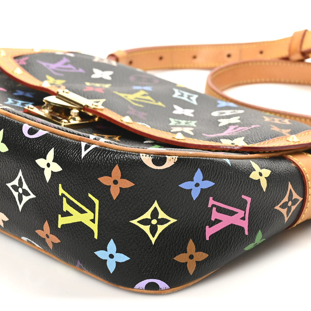 Louis Vuitton Monogram Multicolor Sologne Black