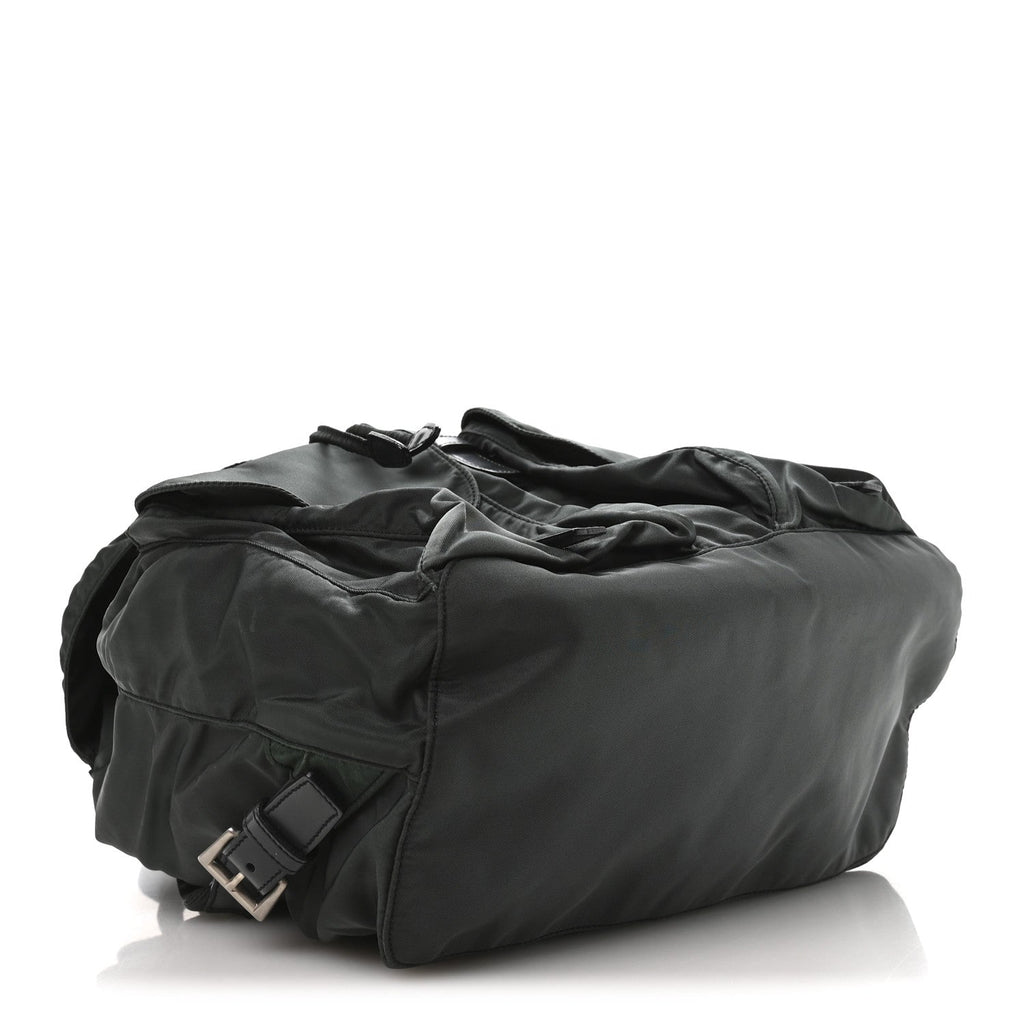 Prada Nylon Vela Medium Backpack Green