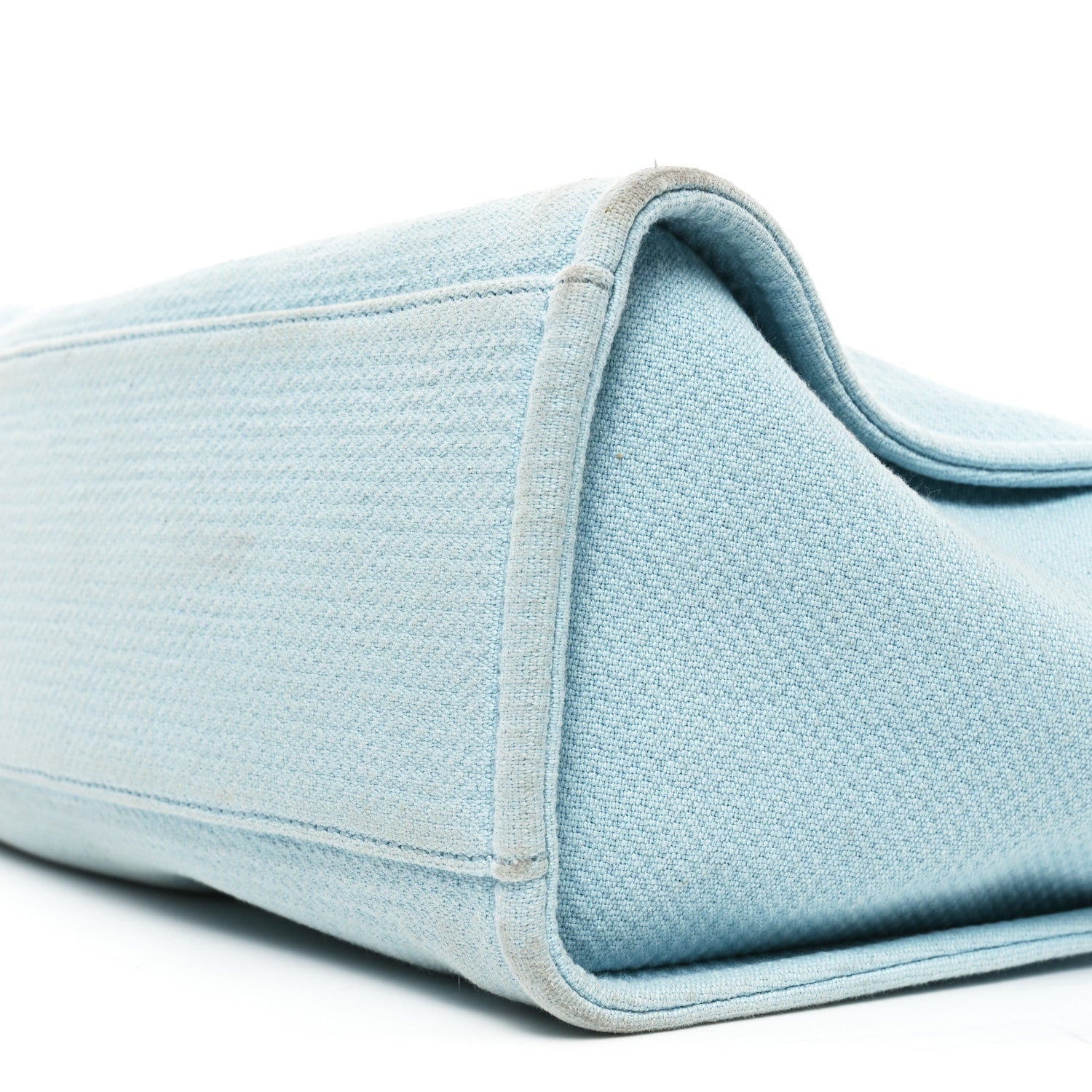 Chanel Mixed Fibers Medium Deauville Tote Light Blue
