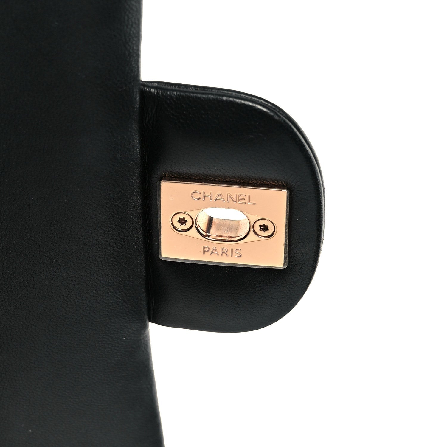 Chanel Lambskin Quilted Medium Double Flap Black