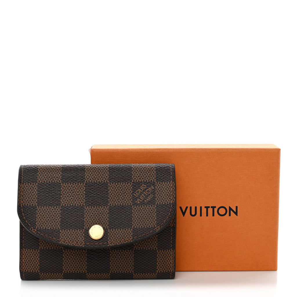 Louis Vuitton Damier Ebene Rosalie Coin Purse Rose Ballerine