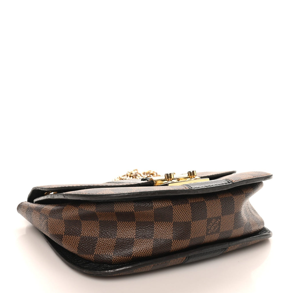 Louis Vuitton Damier Ebene Cuir Taurillon Wight Black
