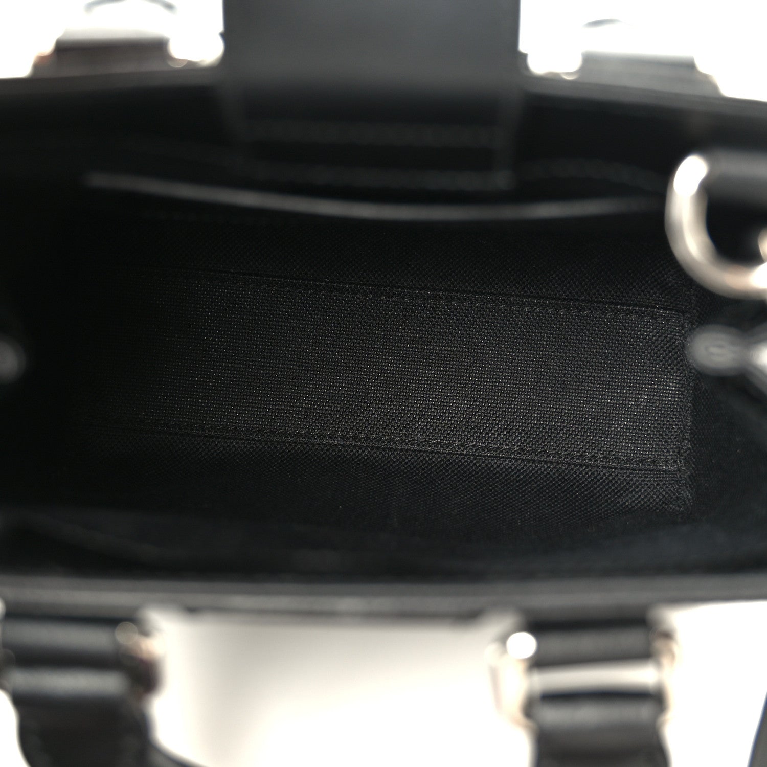 Gucci GG Supreme Monogram Appia Calfskin Web Mini Tote Bag Black
