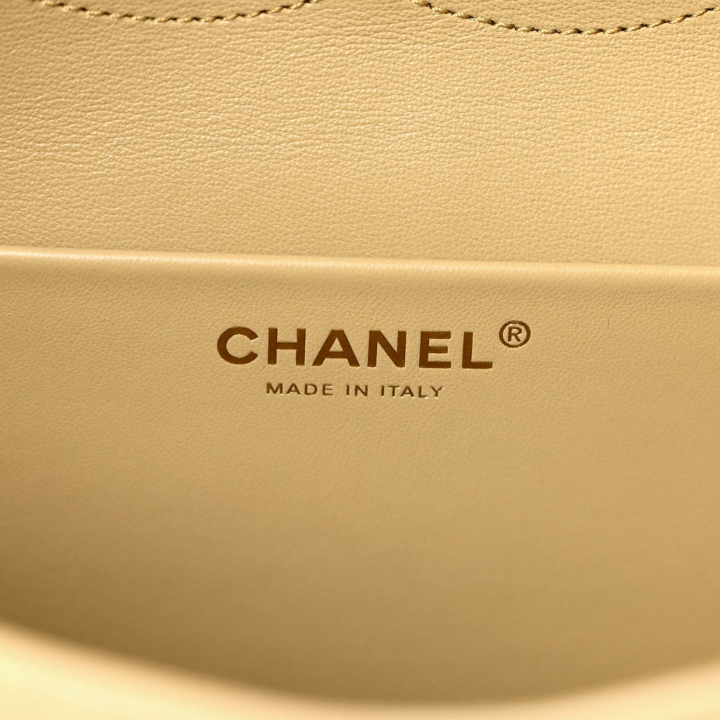 Chanel Suede Calfskin Small Souplissimo Maxi Flap Dark Beige