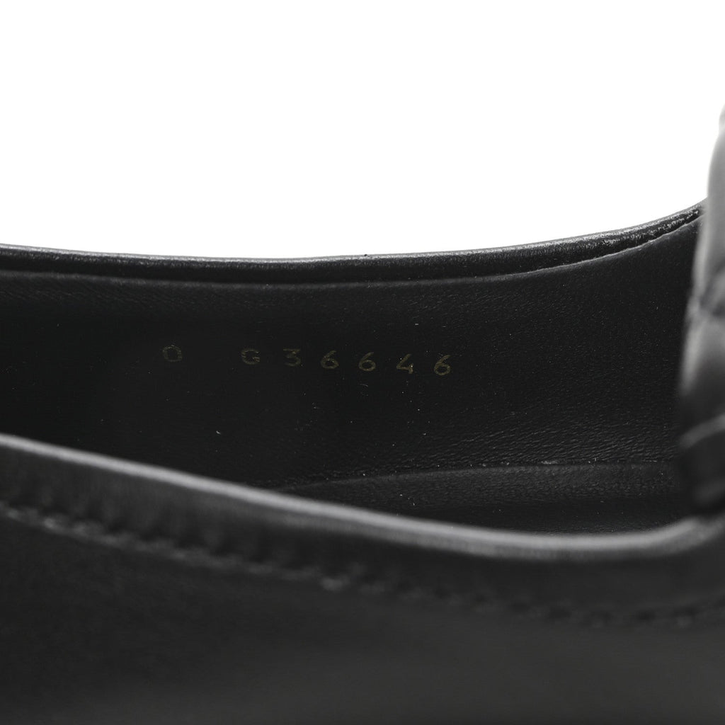 Lambskin Quilted CC Turnlock Loafers 36 Black