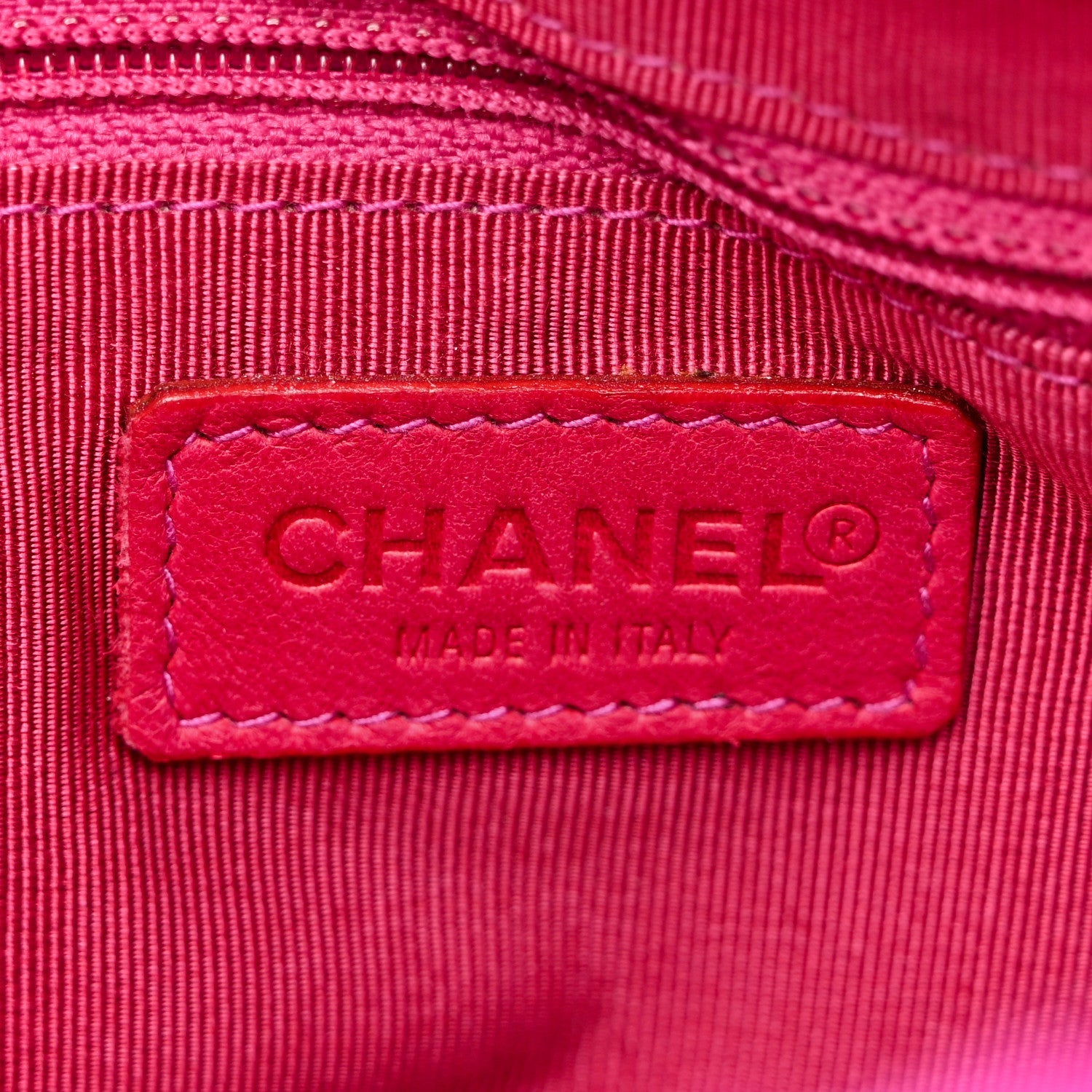 Chanel Rabbit Fur Shoulder Bag Fuchsia