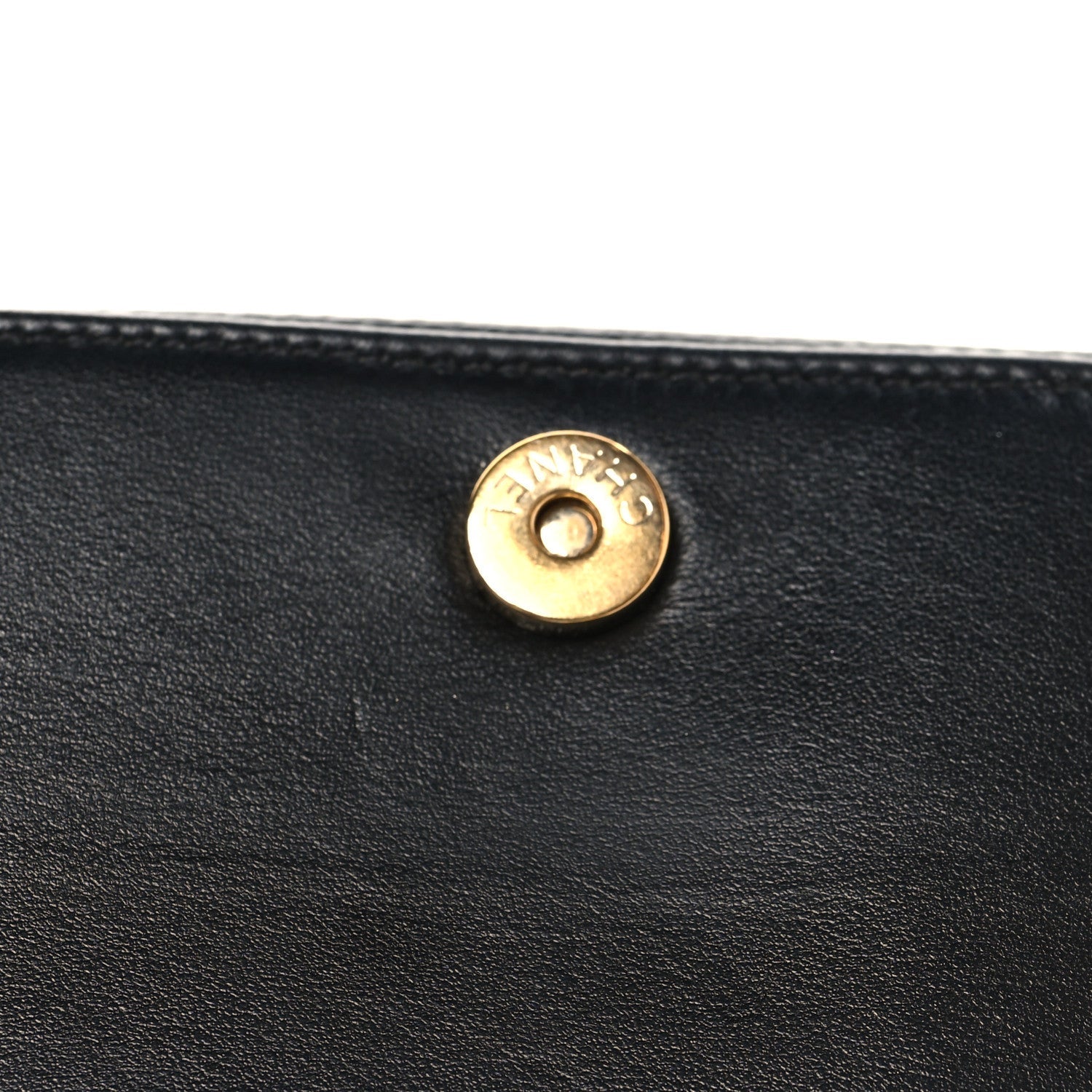 Chanel Caviar Quilted Boy Wallet On Chain WOC Black