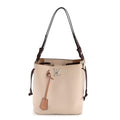 Louis Vuitton Calfskin Lockme Bucket Soie Quartz Calla