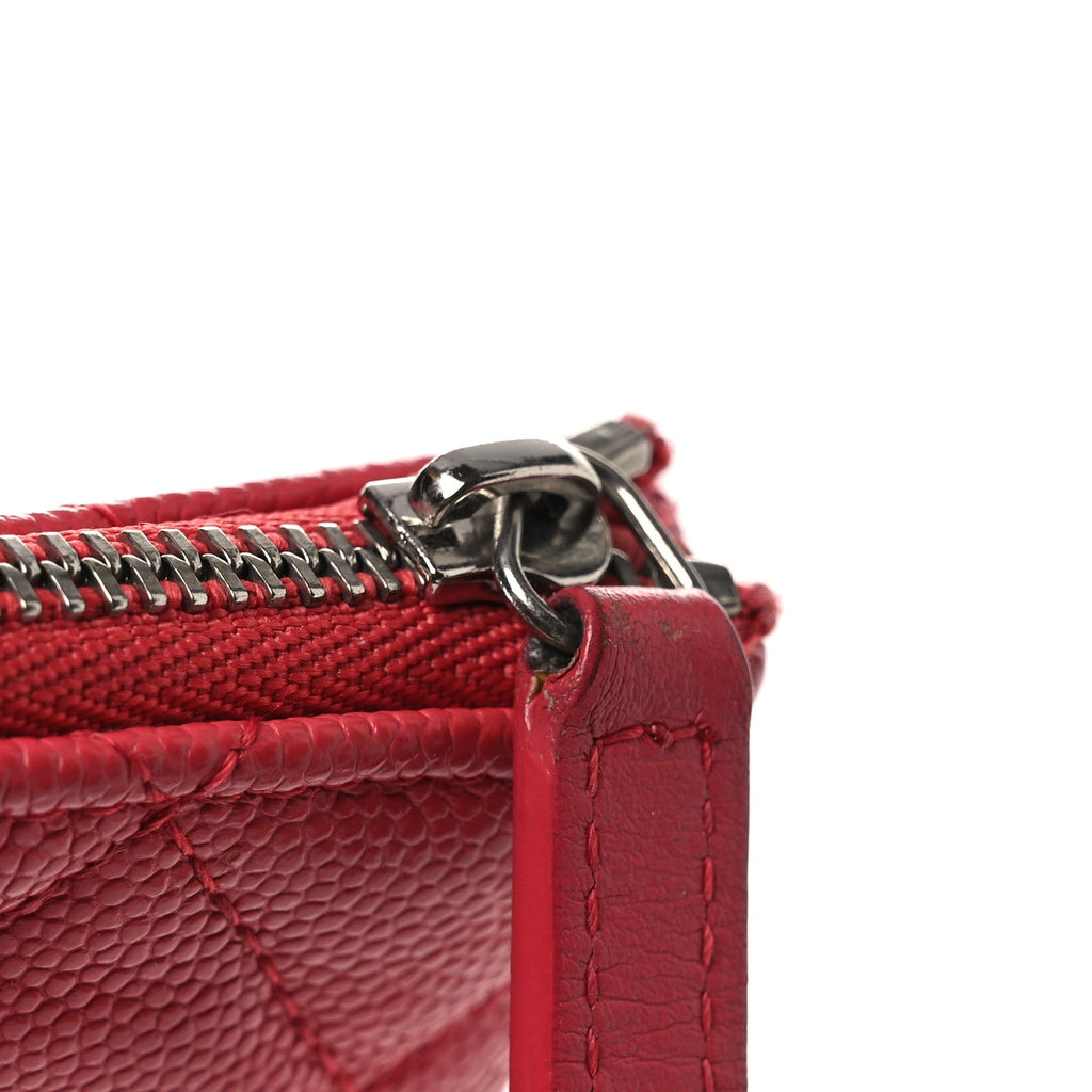 Caviar Quilted Medium Cosmetic Case Pink