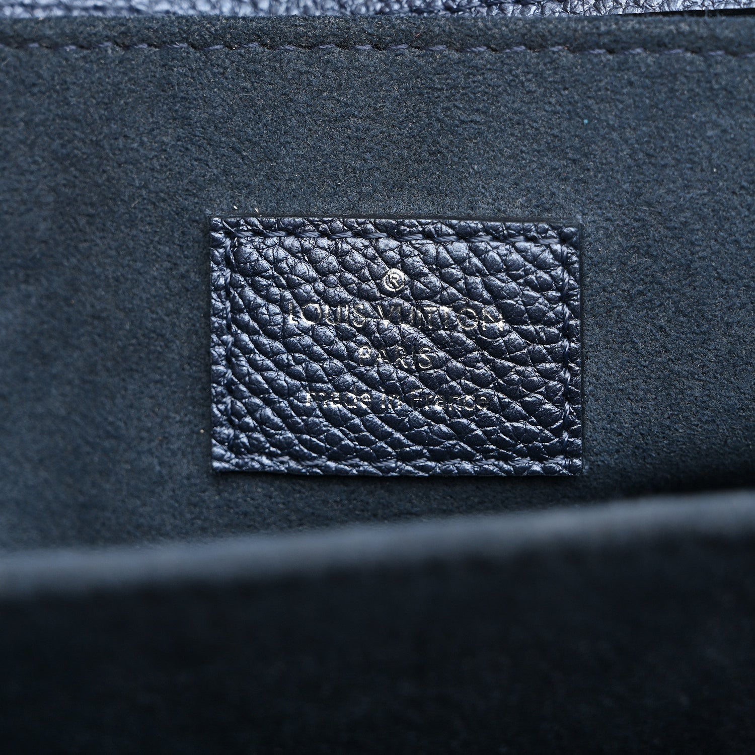 Louis Vuitton Metallic Empreinte Monogram Giant Pochette Metis Navy Nacre