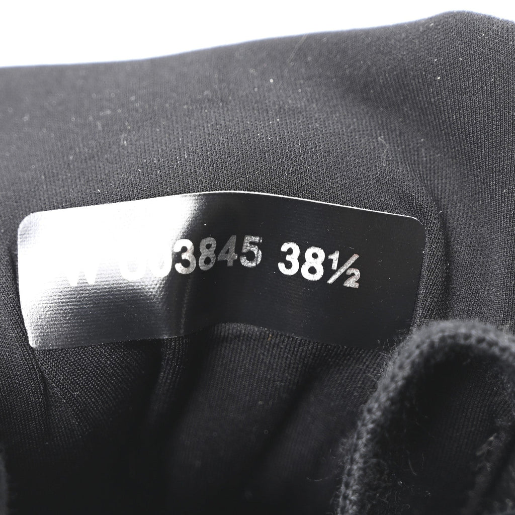 Lambskin Fabric CC Uniform Sneakers 38.5 Black