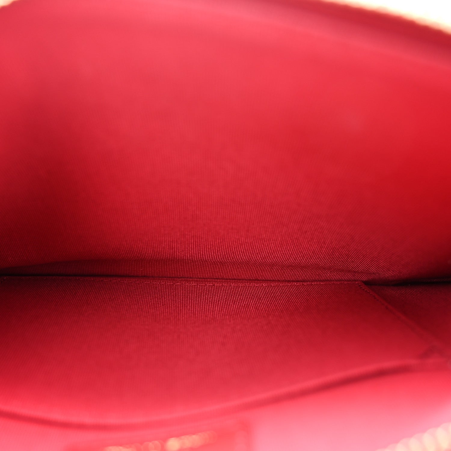 Aged Calfskin Quilted 2.55 Reissue Chain Wallet Red