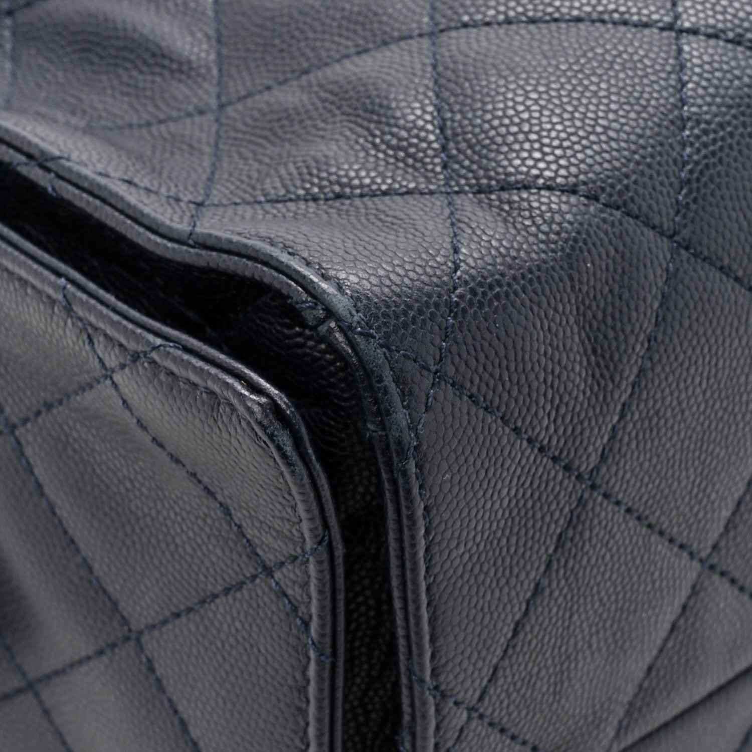 Chanel Caviar Quilted Medium Chanel 25 Handbag Dark Navy