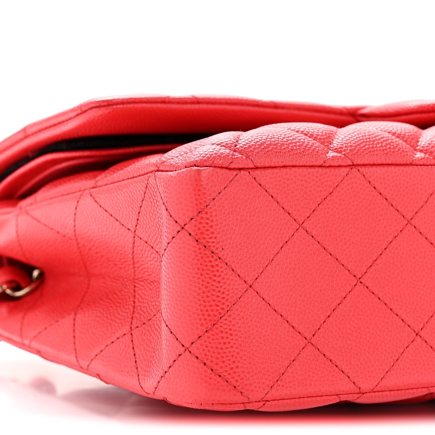 Chanel Caviar Quilted Medium Double Flap Red