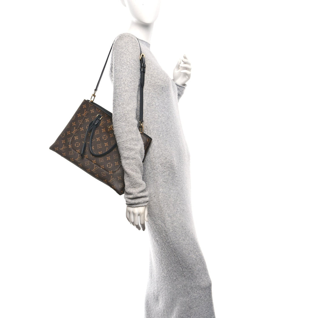 Louis Vuitton Monogram Flower Tote Black