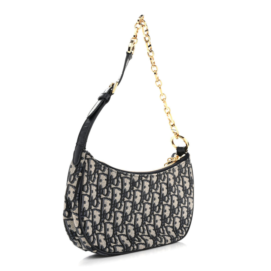Christian Dior Oblique CD Lounge Bag Blue