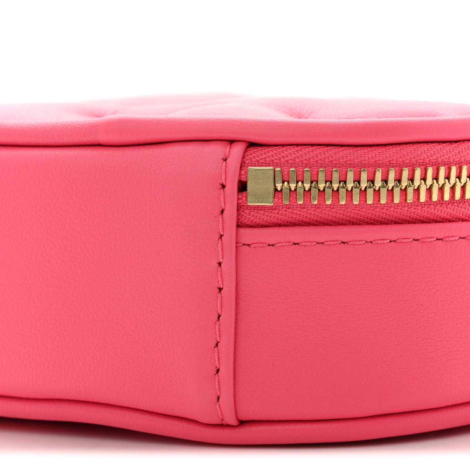 Louis Vuitton Calfskin Embroidered Monogram Pop My Heart Bag Pouch Dragon Fruit Pink