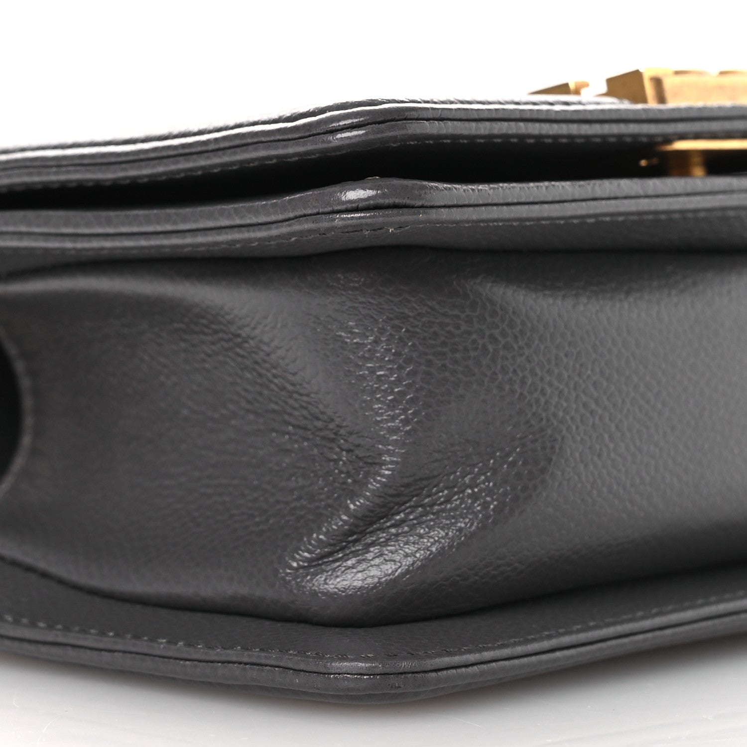 Chanel Caviar Quilted Mini Boy Flap Dark Grey