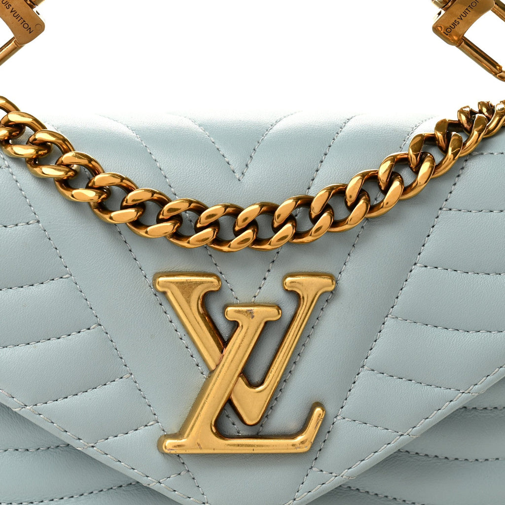 Louis Vuitton Calfskin New Wave Chain PM Porcelain Blue