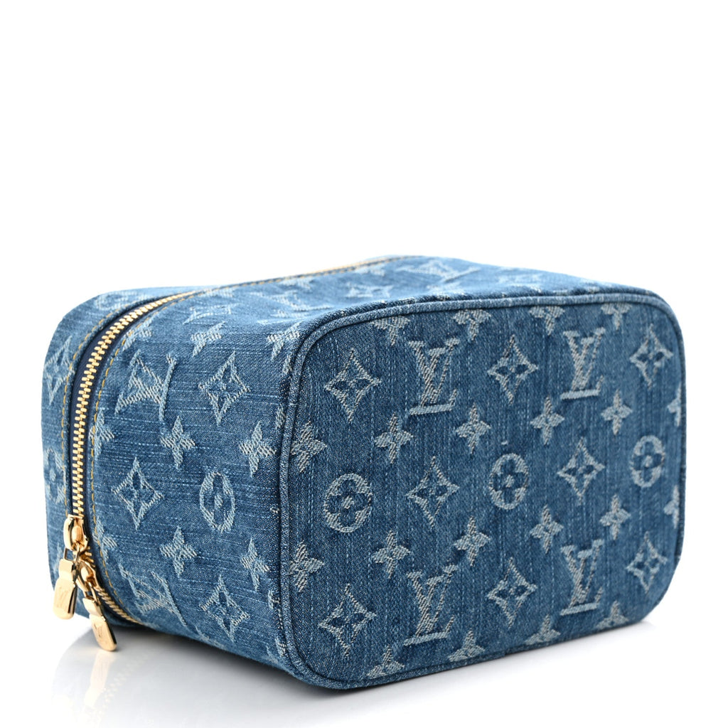 Louis Vuitton Monogram Denim Nice Mini Blue