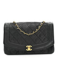 Chanel Lambskin Quilted Medium Single Flap Black