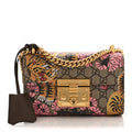 Gucci GG Supreme Monogram Bengal Small Padlock Shoulder Bag Beige Pink
