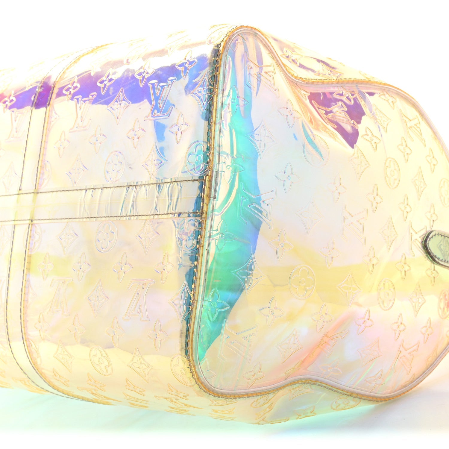 Louis Vuitton PVC Monogram Keepall Bandouliere 50 Iridescent Prism