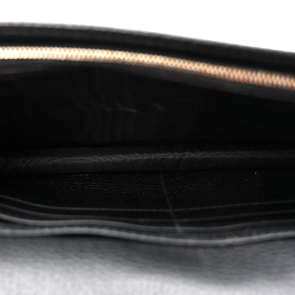 Gucci Pebbled Calfskin Soho Wallet On Chain Black