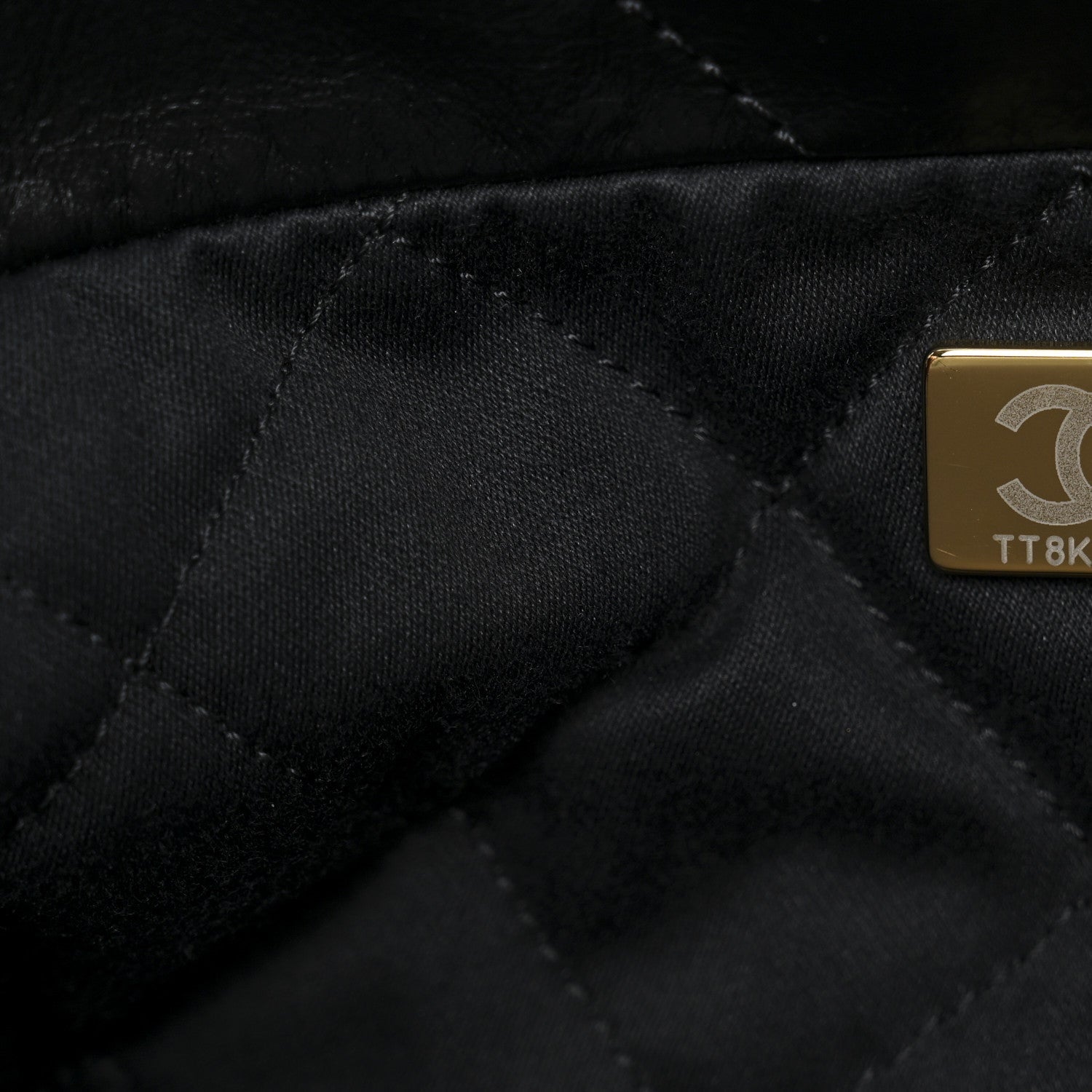 Chanel Shiny Calfskin Quilted Small Chanel 22 Black