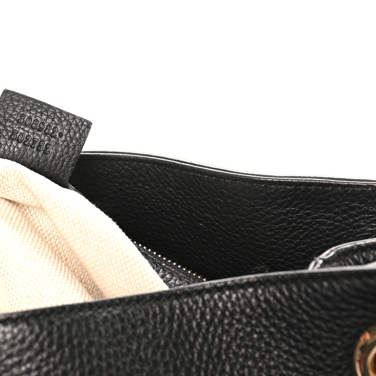 Gucci Pebbled Calfskin Medium Soho Chain Shoulder Bag Black