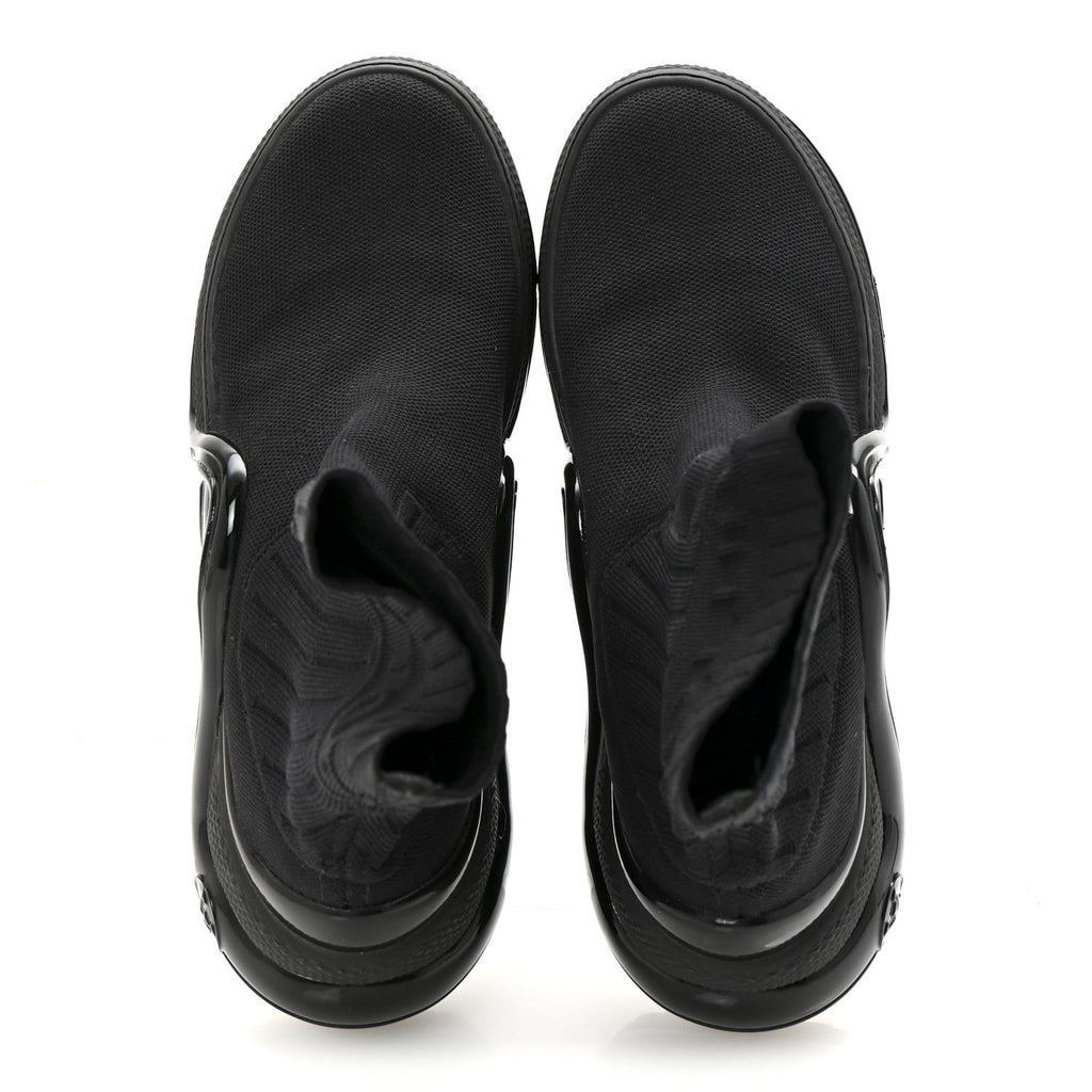 Louis Vuitton Stretch Textile Patent LV Archlight Sneaker Boots 35 Black