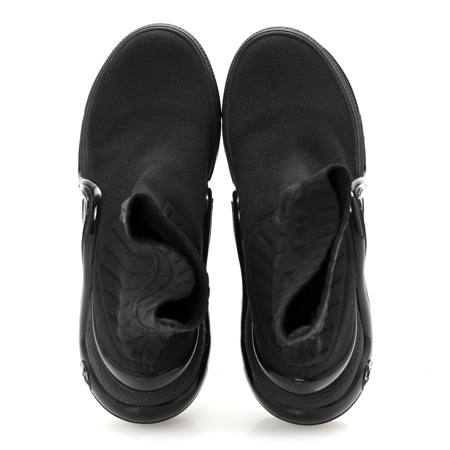 Louis Vuitton Stretch Textile Patent LV Archlight Sneaker Boots 35 Black