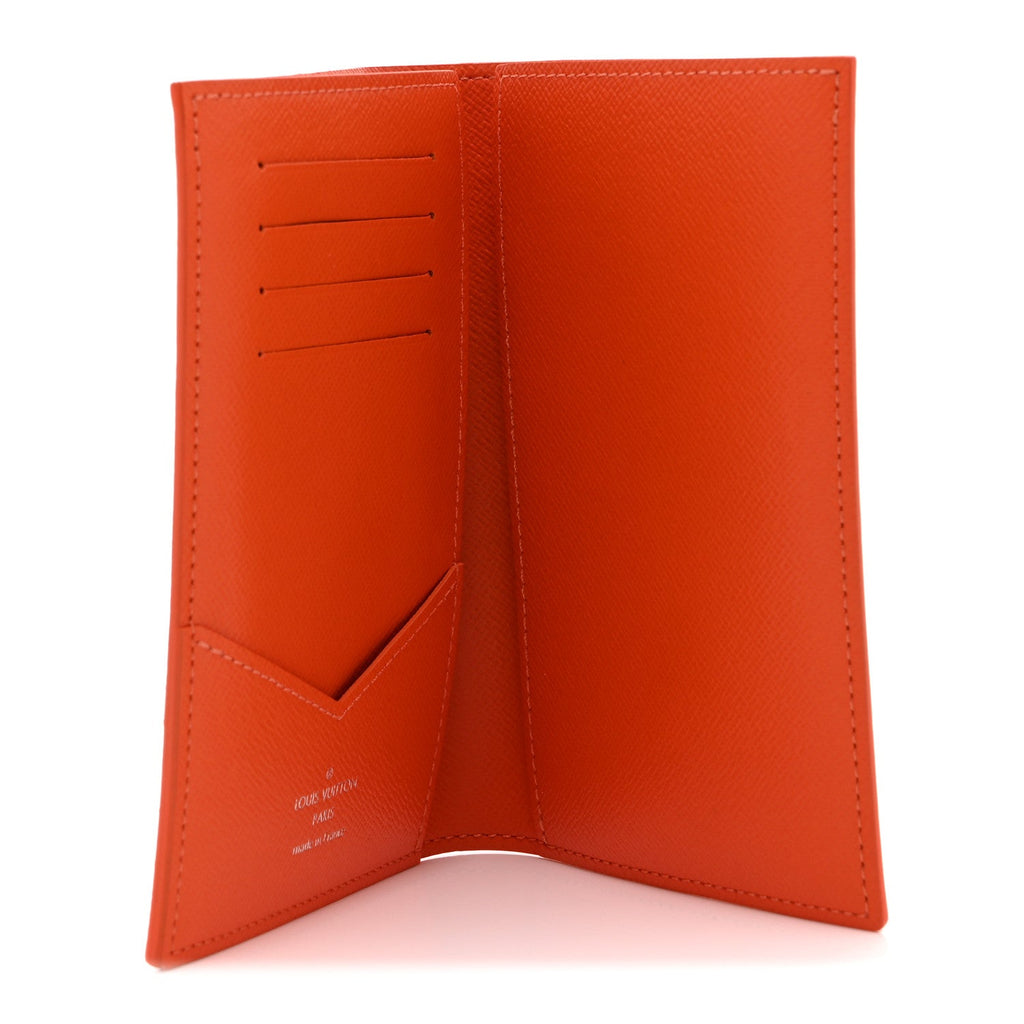 Louis Vuitton Taigarama Passport Cover Orange